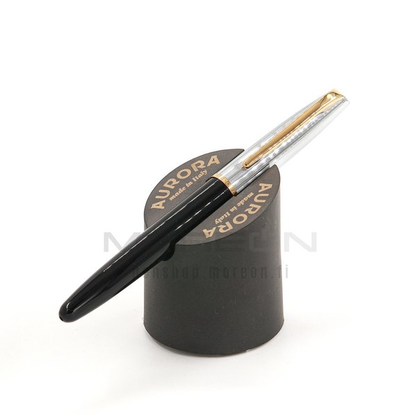 Style Guilloché Chrome/Black Fountain Pen